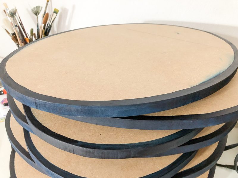 Platten mit Rand