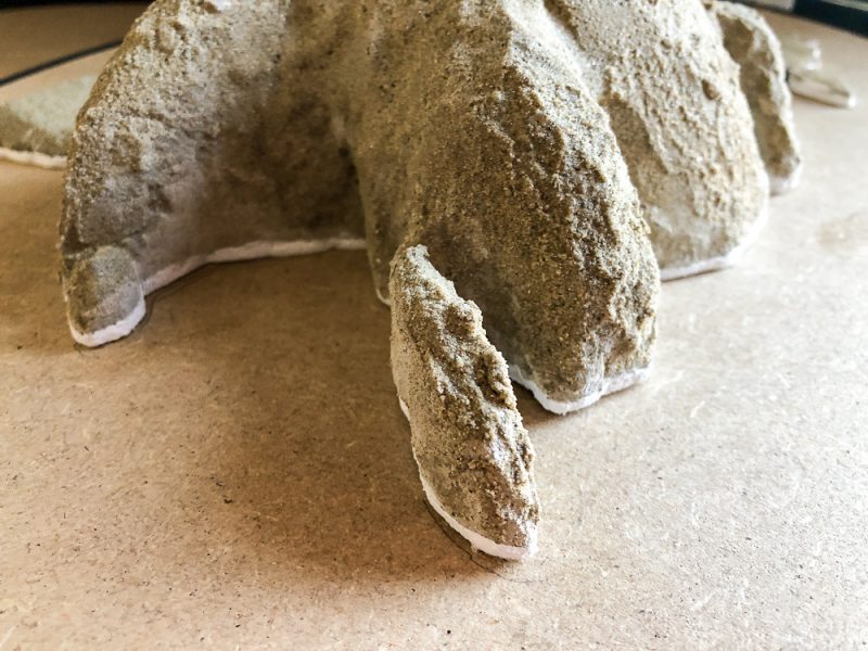 Asien mit erster Sandschichte